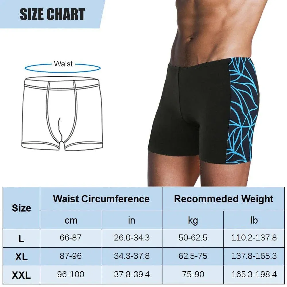 Quick Dry Men's Swimming Trunks Sport Underwear Drawstring Boxer Briefs Summer Breathable Elastic Underdrawers Swimsuit Bottom