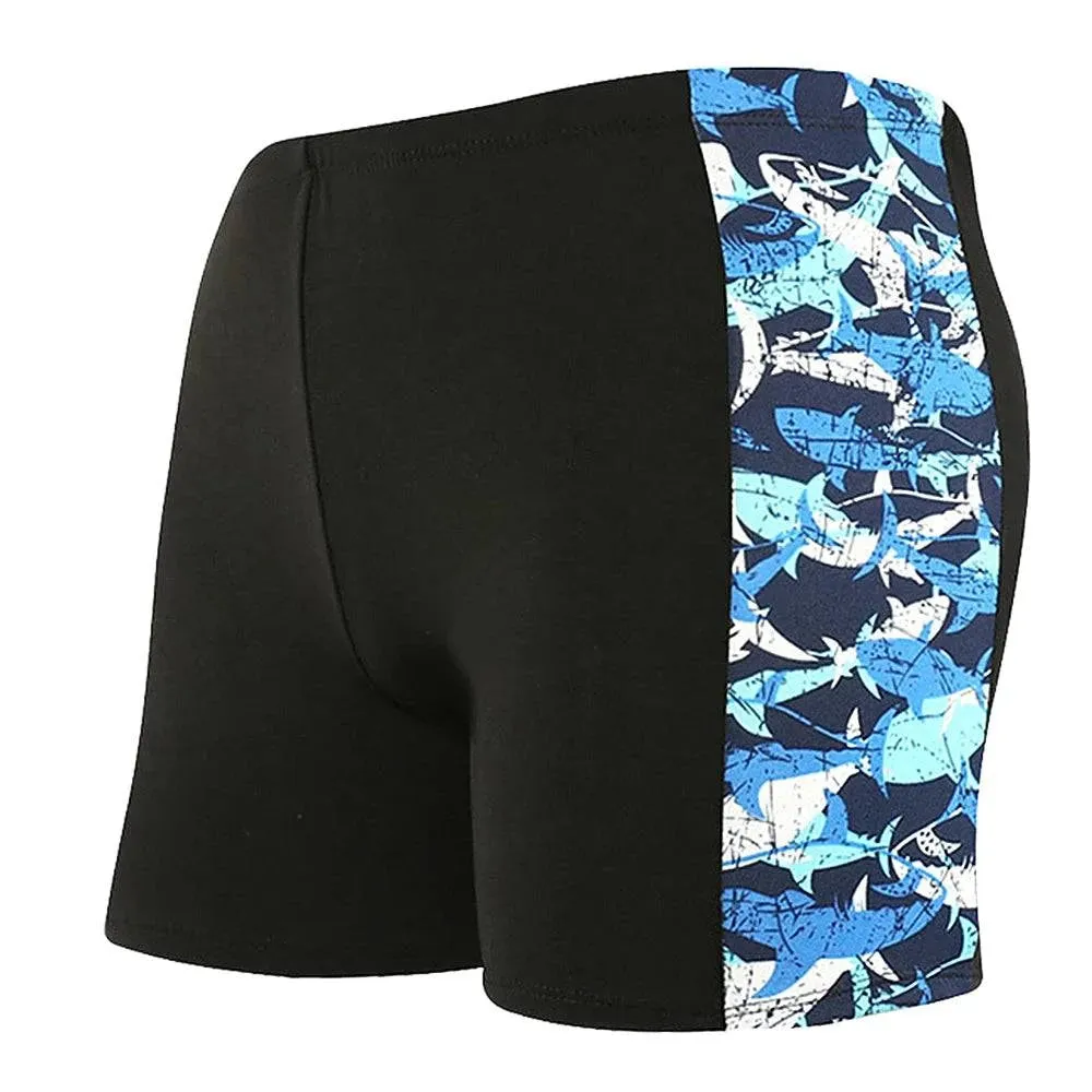 Quick Dry Men's Swimming Trunks Sport Underwear Drawstring Boxer Briefs Summer Breathable Elastic Underdrawers Swimsuit Bottom