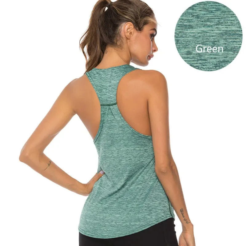 Quick-Dry Sleeveless Fitness Tank Tops