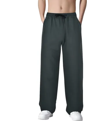 Quick Dry Sweatpants Men Big Tall 8X Ice Silk Quick Dry Tapered Leg Hiking Pants Stretch Breathable Workout Trousers