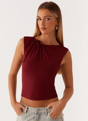 VentilatedMesh HighStretch Darlee Tank Top - Mulberry