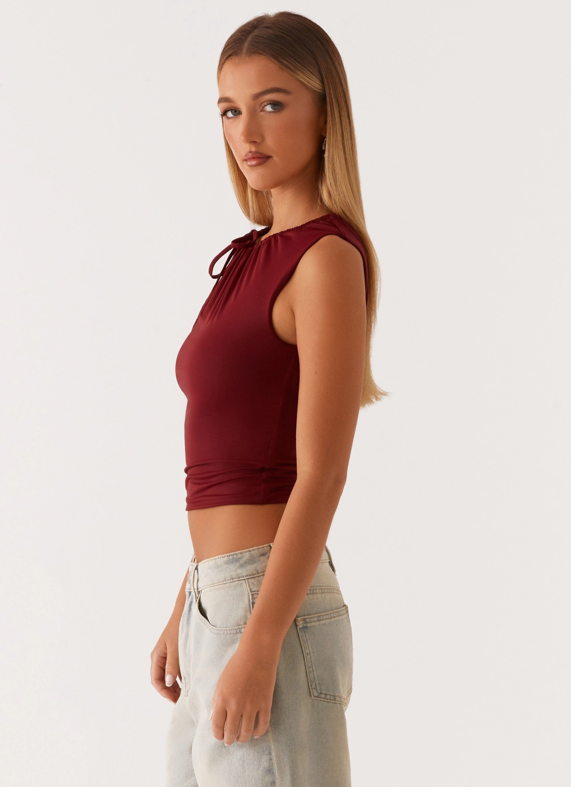 Darlee Tank Top - Mulberry HiddenPocket Loose Sweater