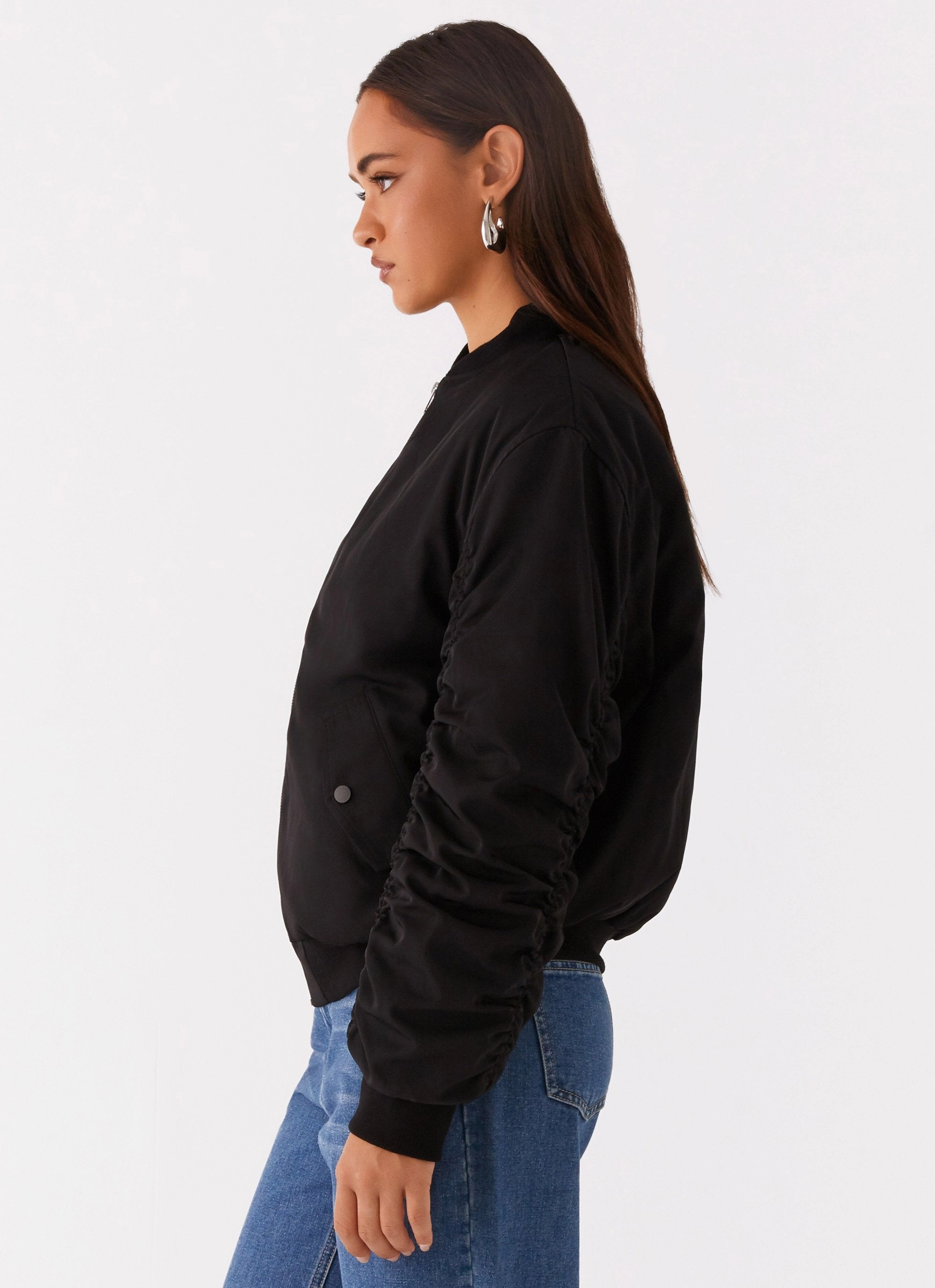LowProfileStitching Webster Bomber Jacket - Black