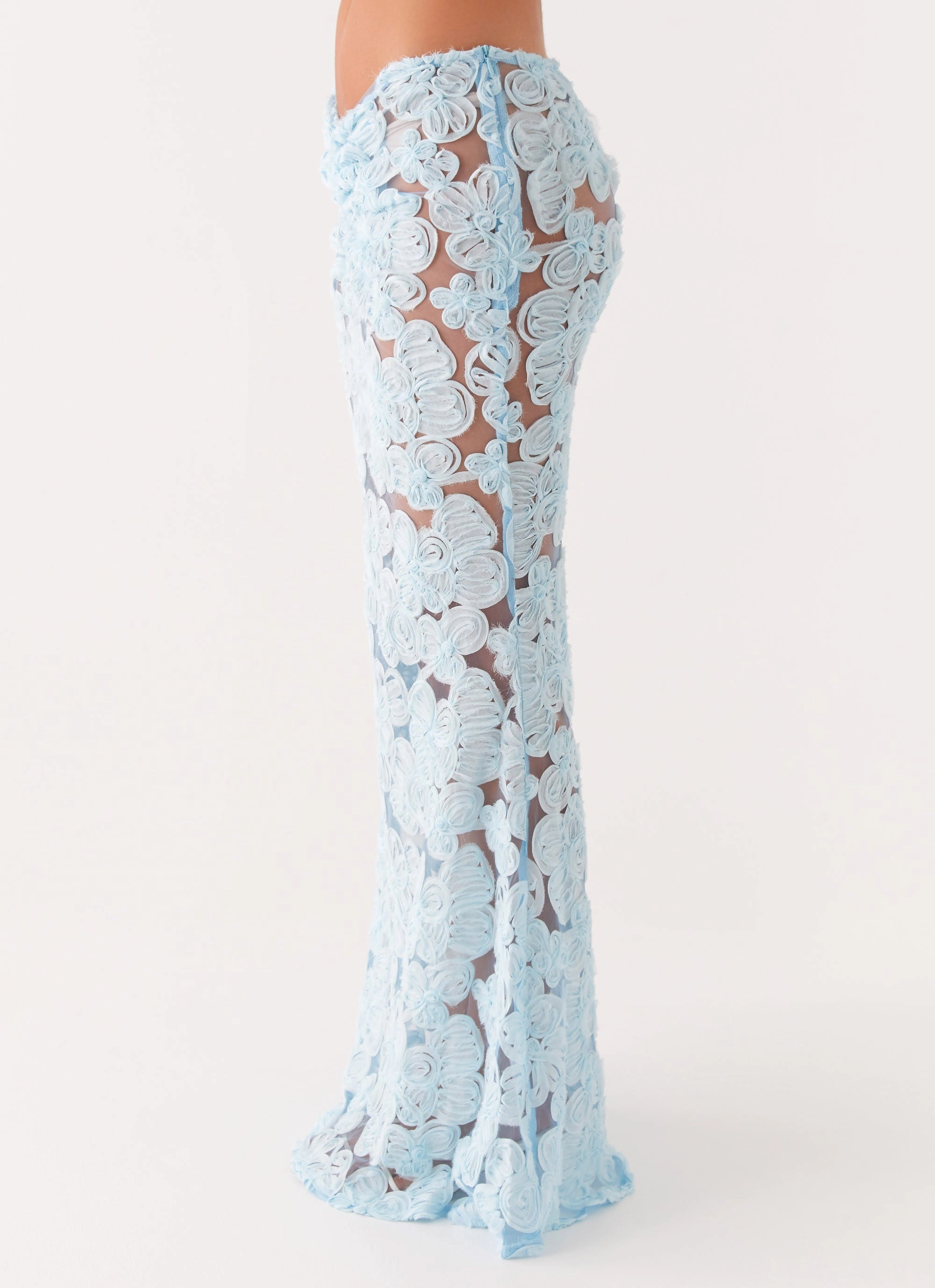 Fiorella Floret Maxi Skirt - Blue Body shaping Quick Access
