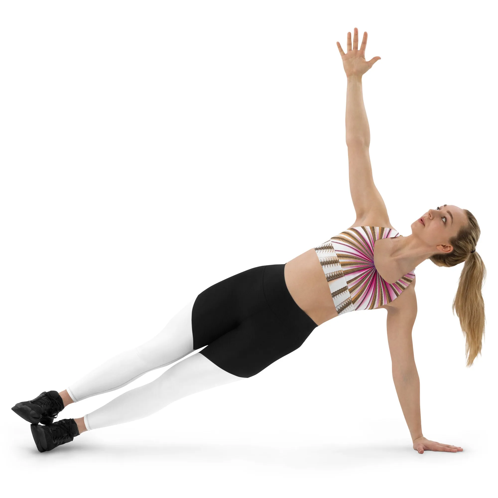 "Morning Bloom" Collection - Designer Longline Sports Bra