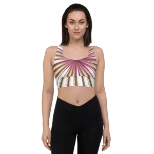 "Morning Bloom" Collection - Designer Longline Sports Bra