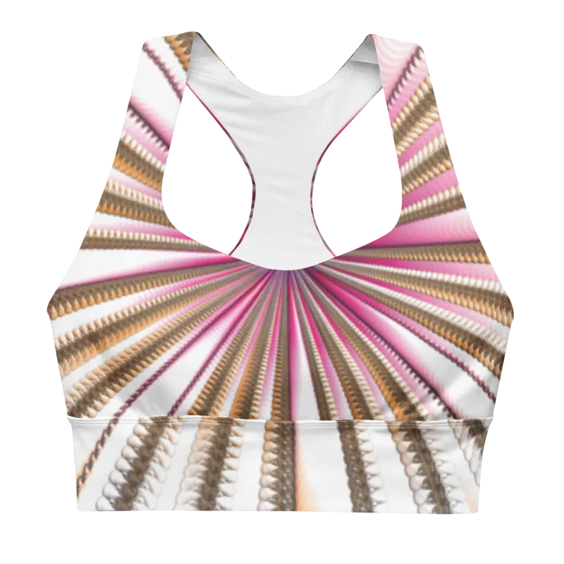"Morning Bloom" Collection - Designer Longline Sports Bra