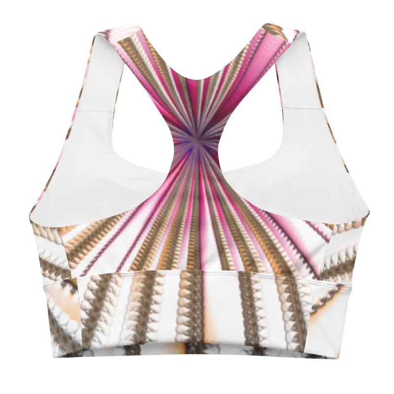 "Morning Bloom" Collection - Designer Longline Sports Bra