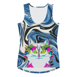 "Sonya My Beautiful Cat" Collection - Cat Lover Tank Top for Her