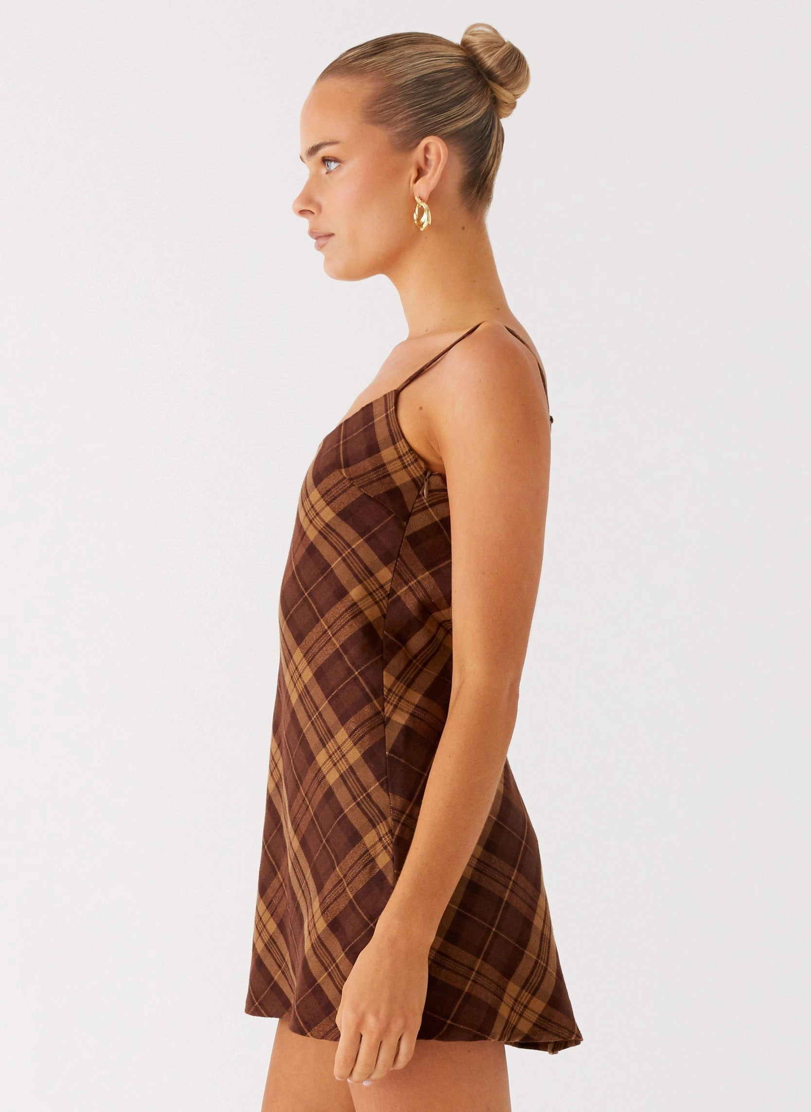 Luxe Touch Radio Star Mini Dress - Plaid