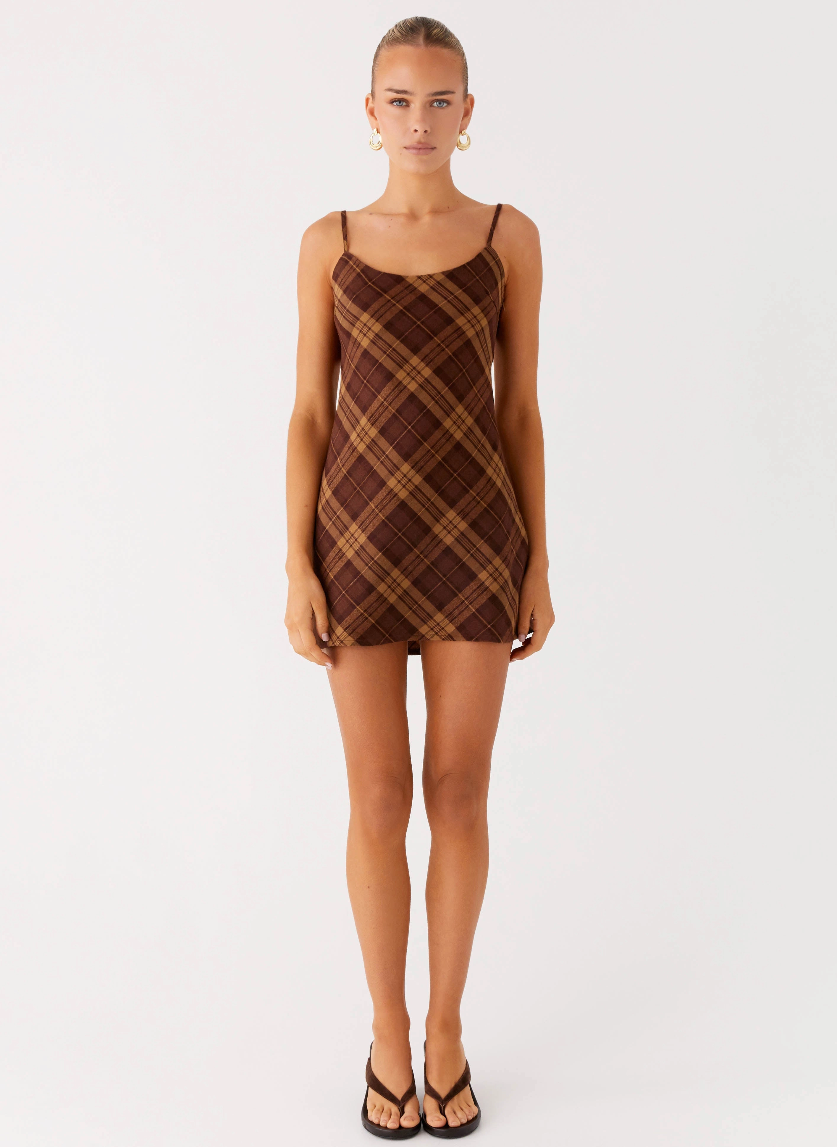 Everyday Use Radio Star Mini Dress - Plaid