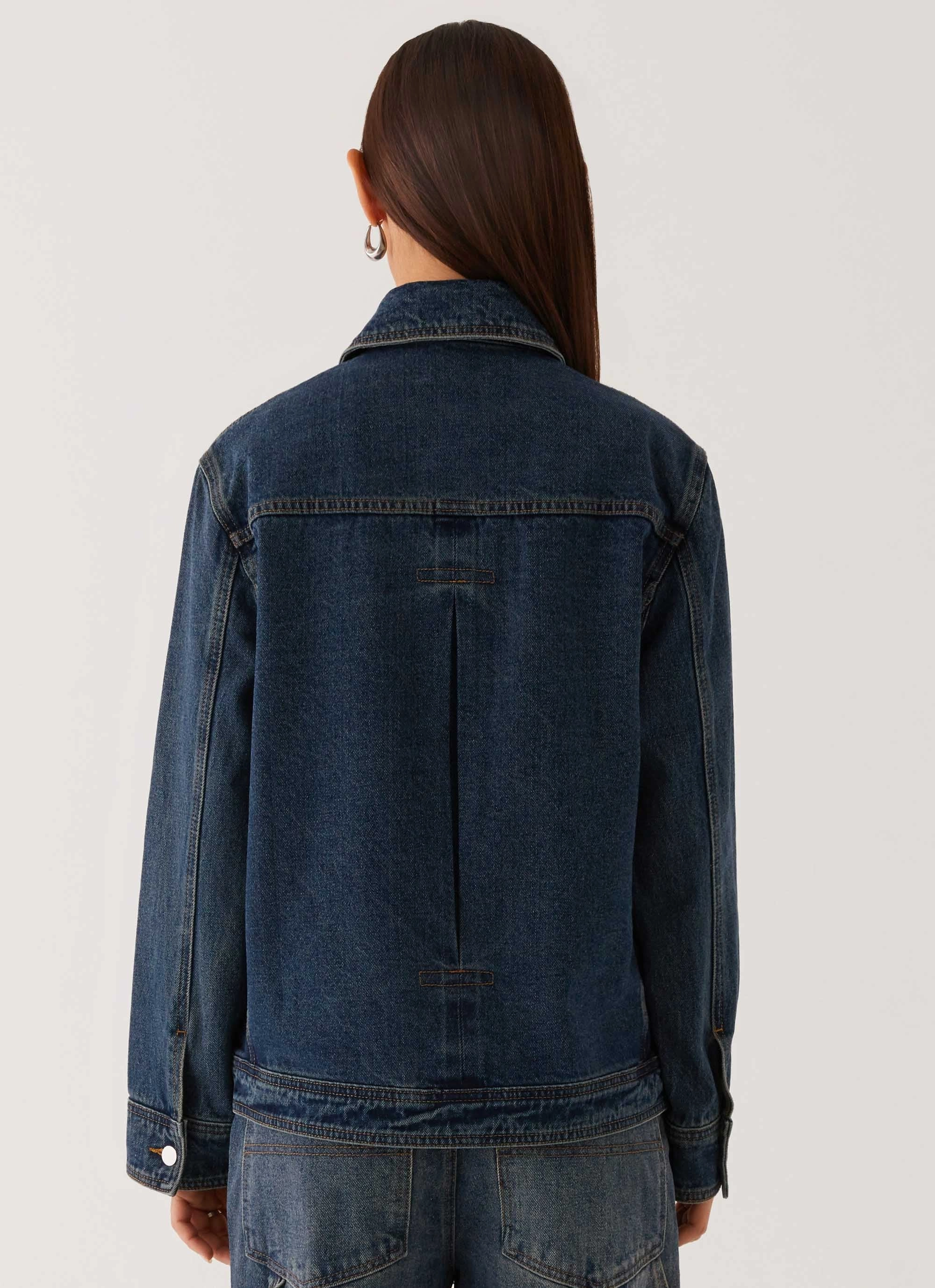 Soft Layers Raelynn Denim Jacket - Indigo