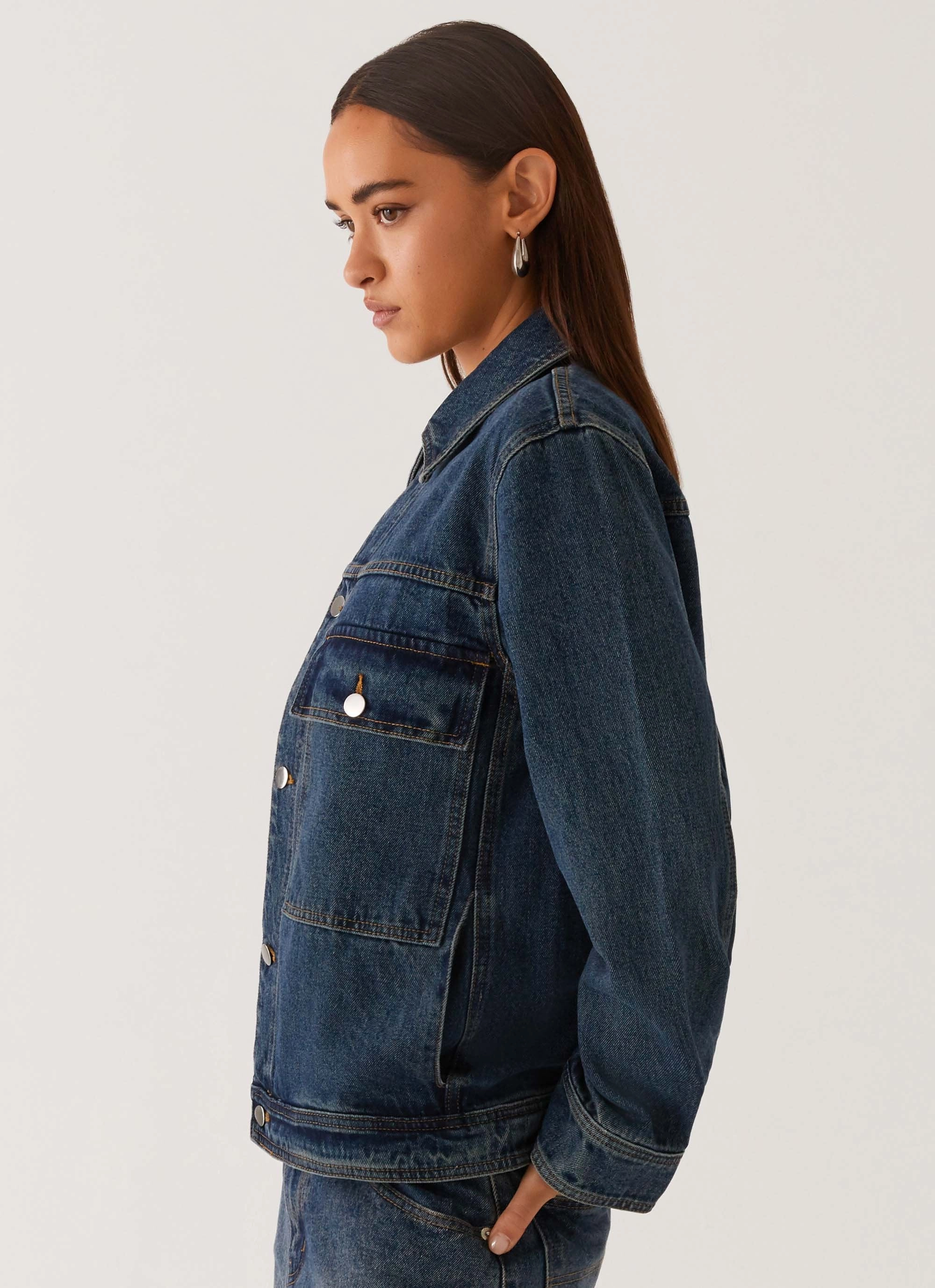 Raelynn Denim Jacket - Indigo Very Cold InterchangeableLining