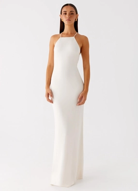 Raffa Pearl Maxi Dress - Ivory Light Shape