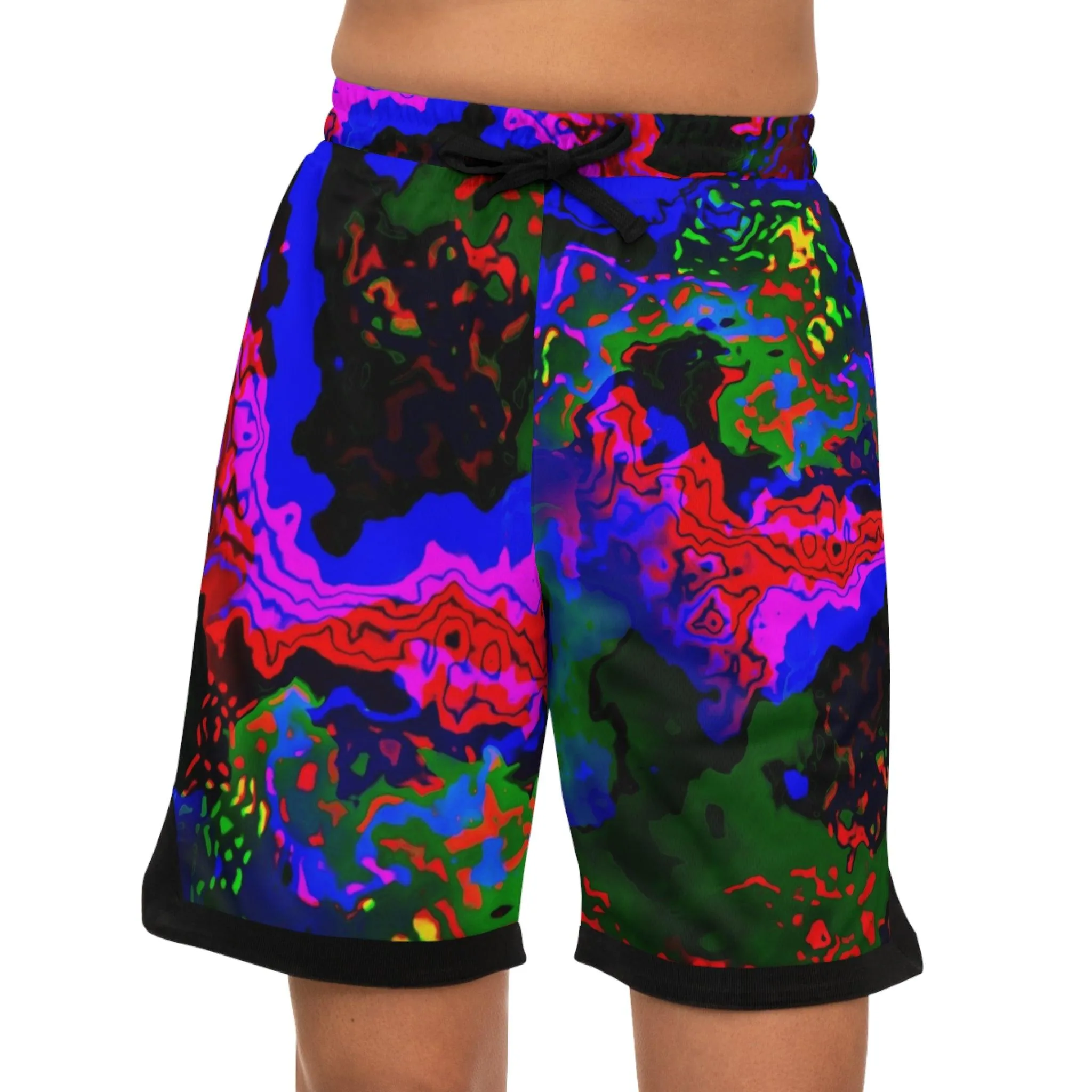 Rainbow in the Darkness Basketball Rib Shorts