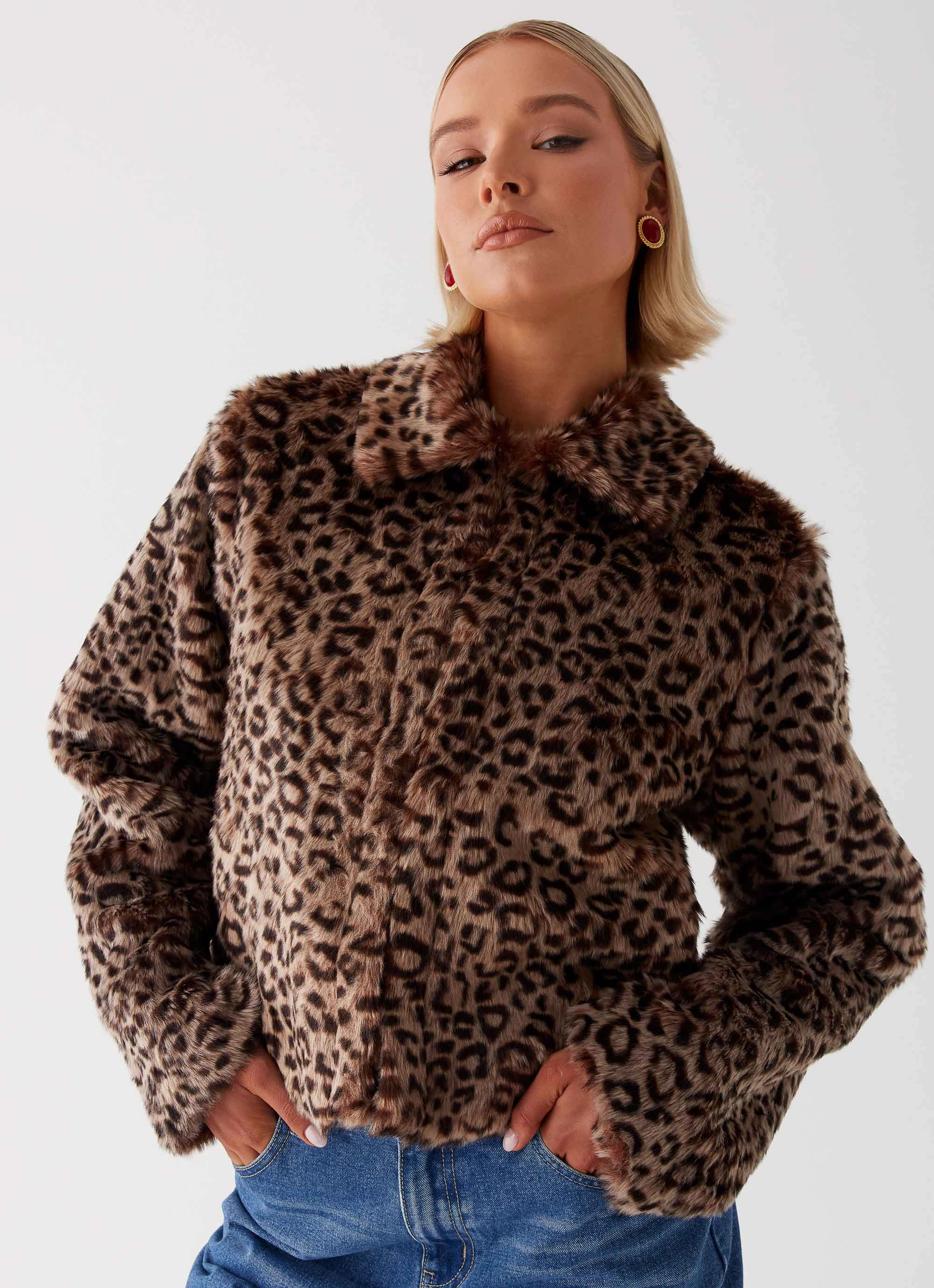 Lightweight Comfort Raleigh Fur Jacket - Leopard