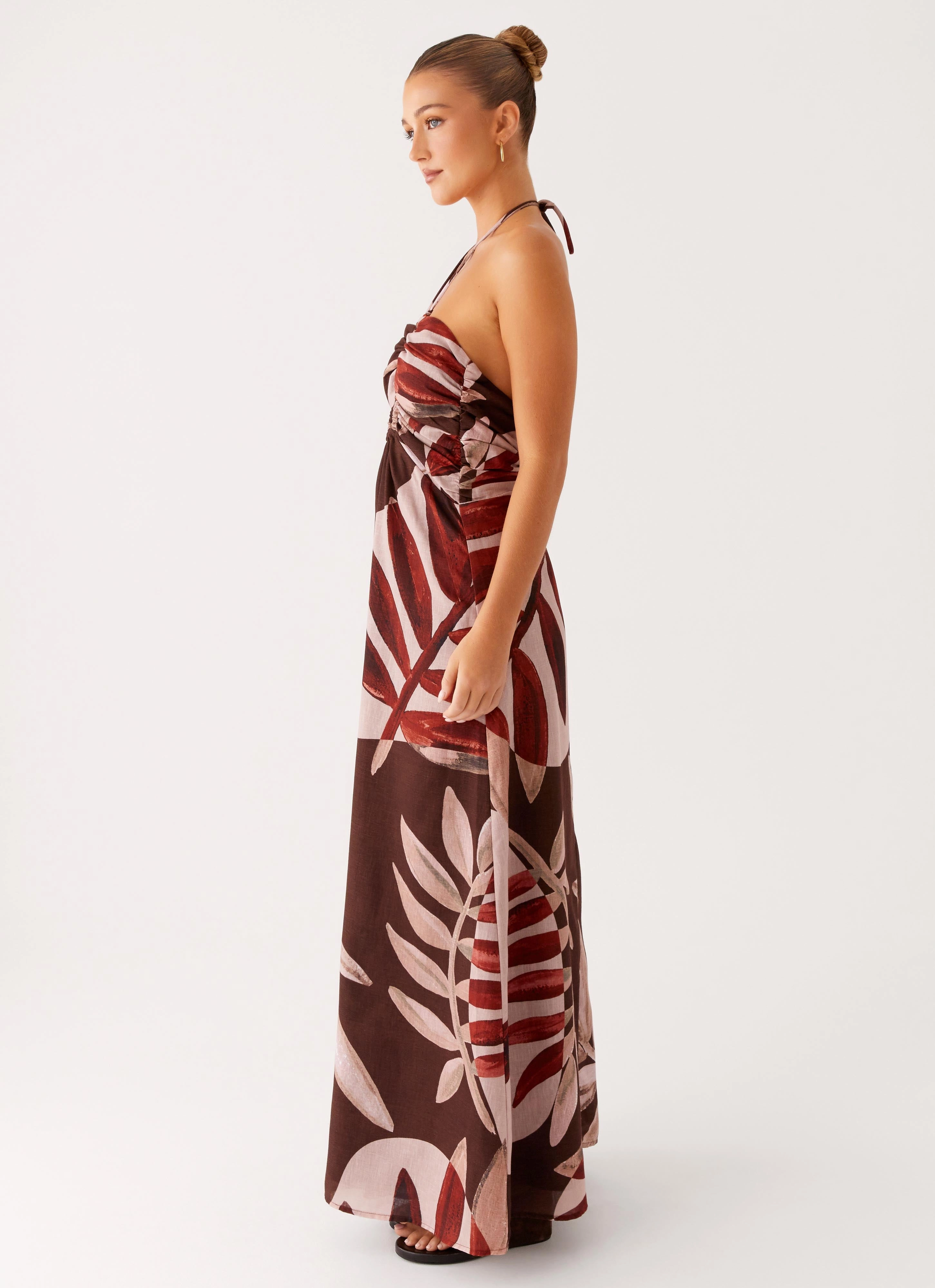 Ramona Linen Maxi Dress - Cinnamon Palm Outfit Boost Spring Garden