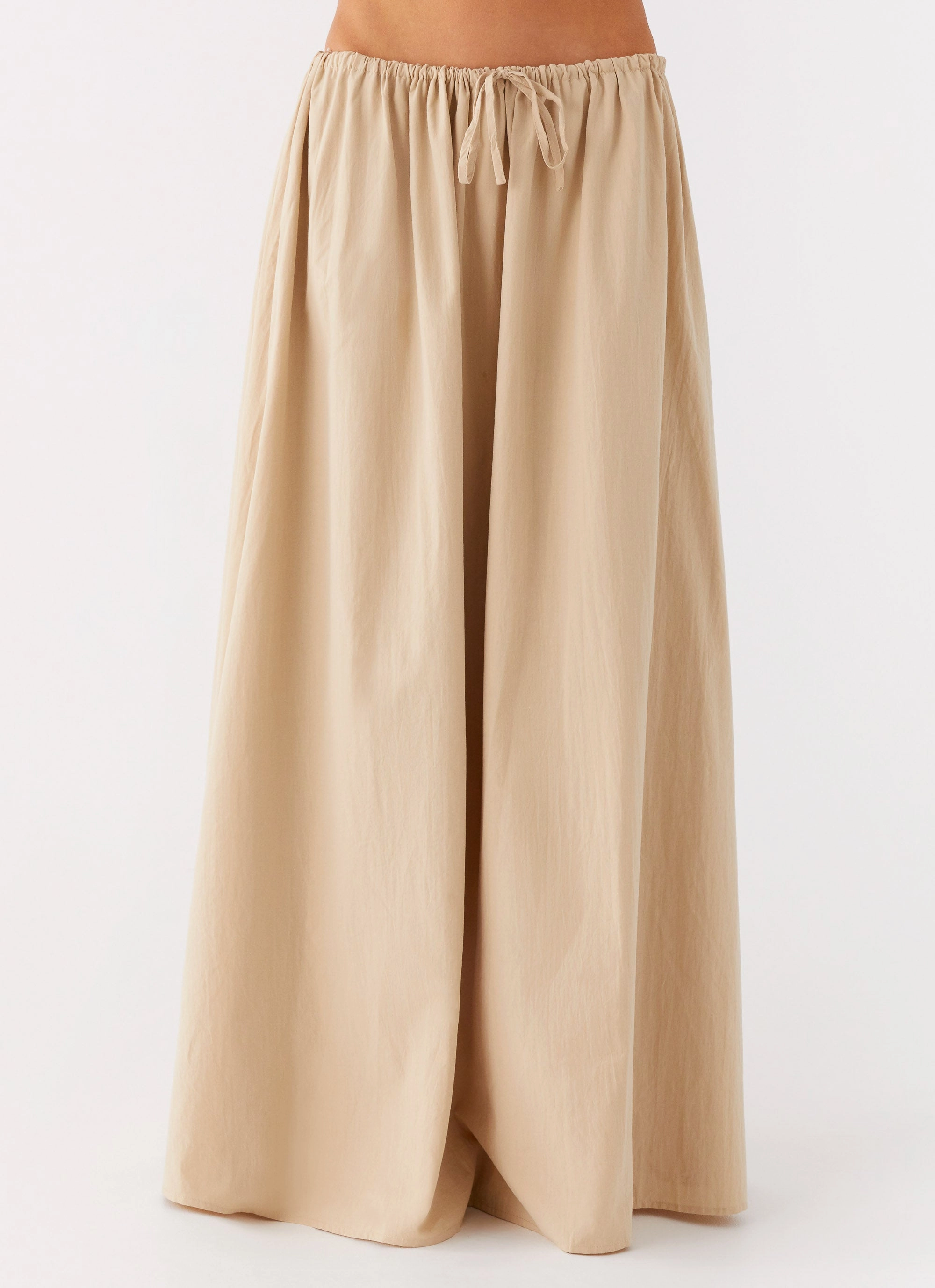 Sport Layer Randy Maxi Skirt - Tan