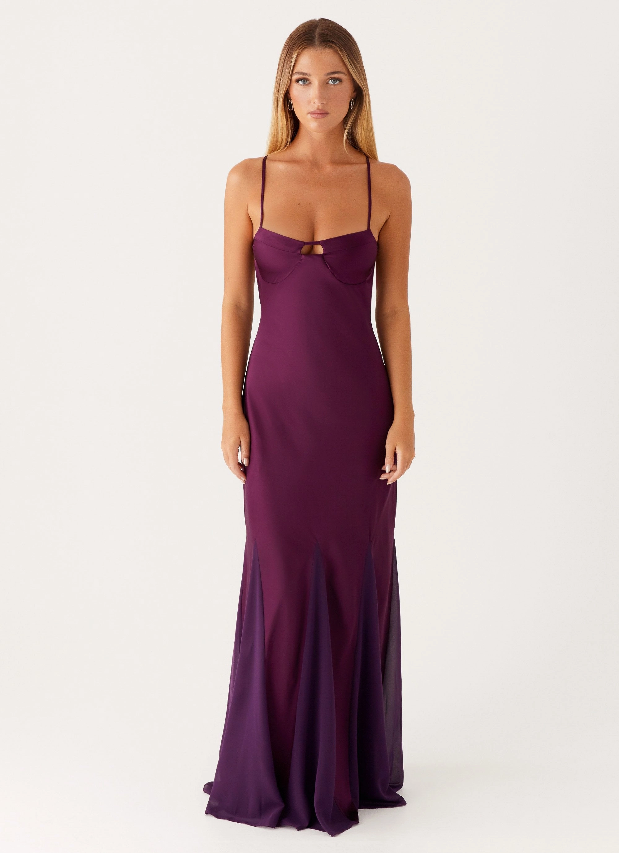 Sunset Look Light Base Ravello Maxi Dress - Mulberry