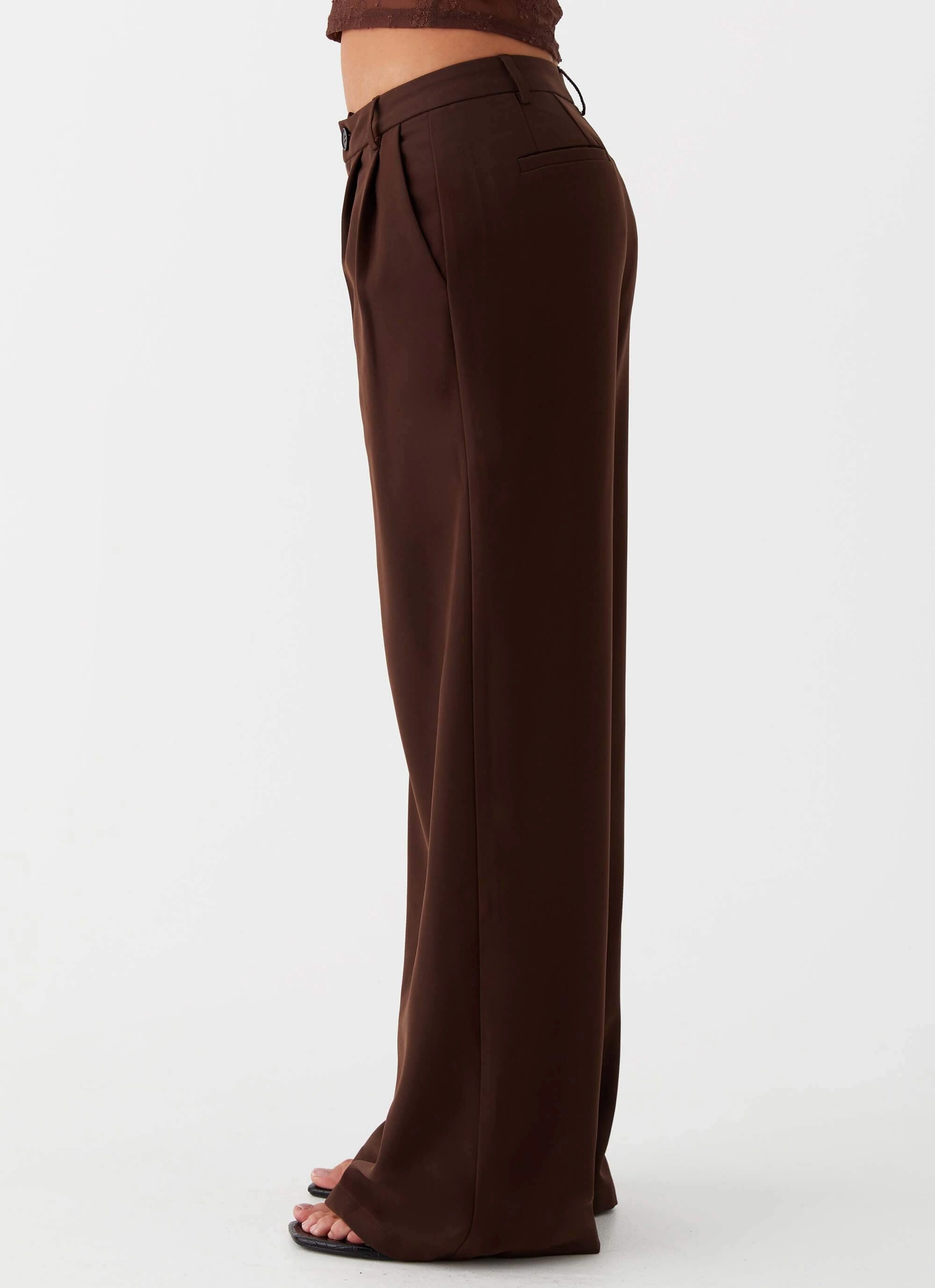 RecyclablePackaging Ravenscroft Suit Pants - Dark Chocolate