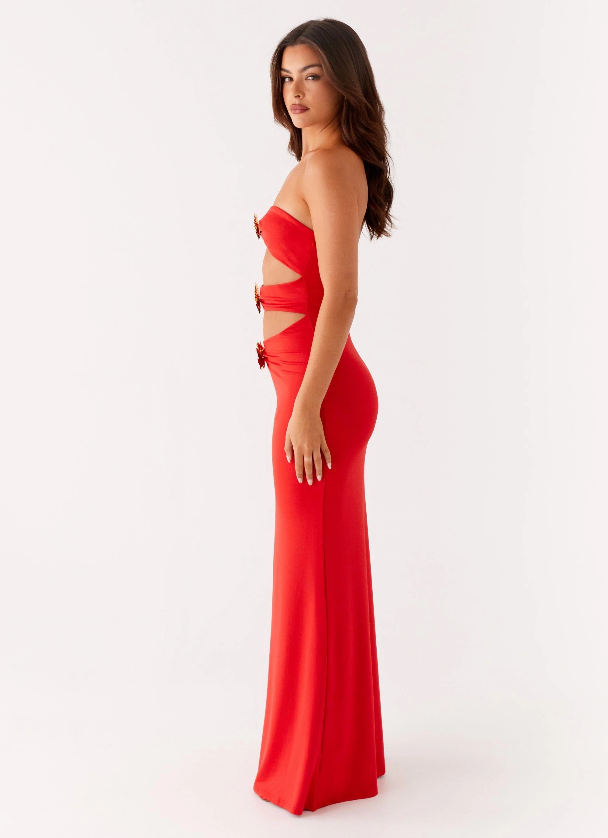 Timeless Waist Fit OdorControlTreatment Raye Maxi Dress - Tangerine