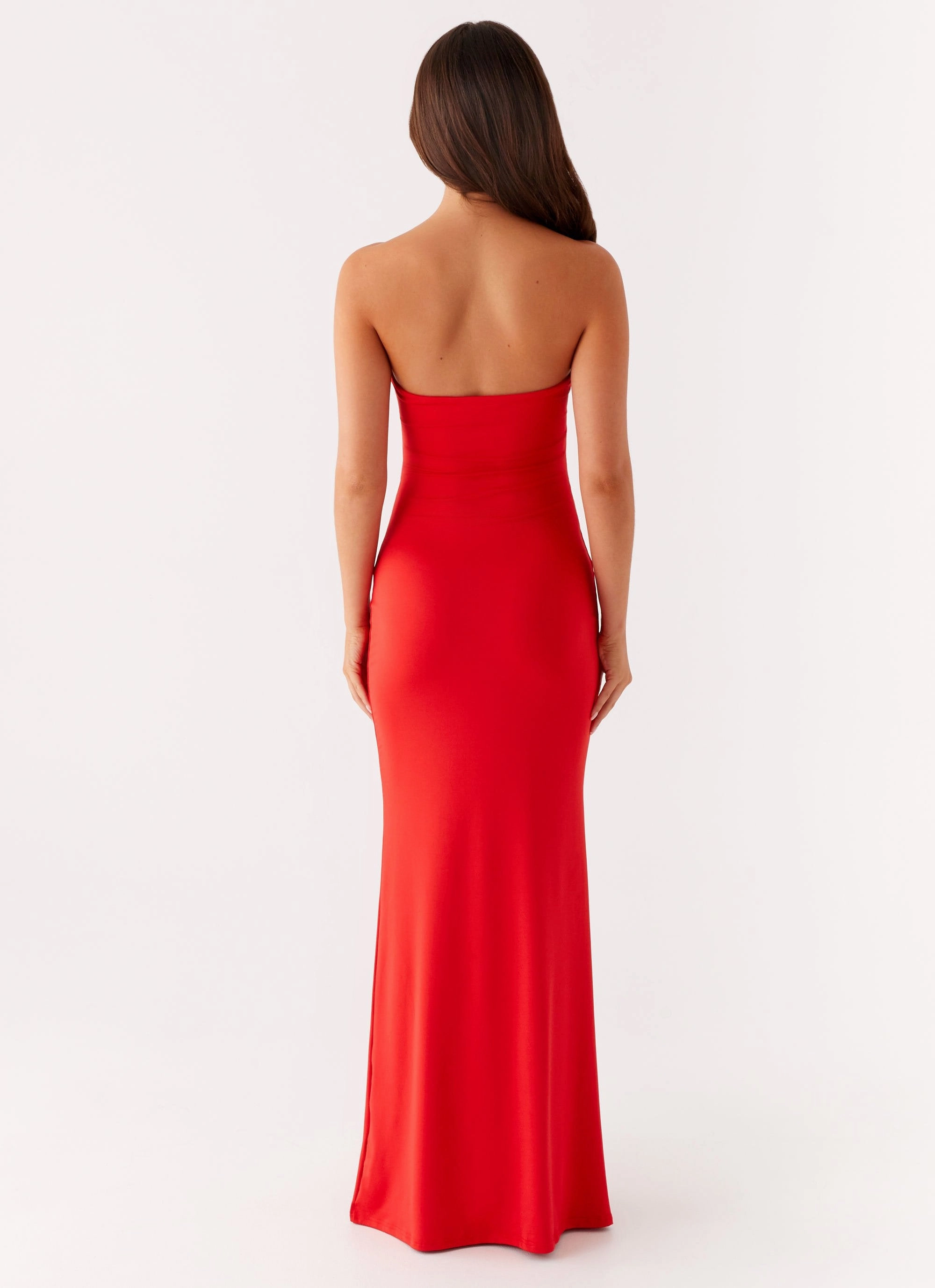 Floor-Length Contemporary Wear Raye Maxi Dress - Tangerine