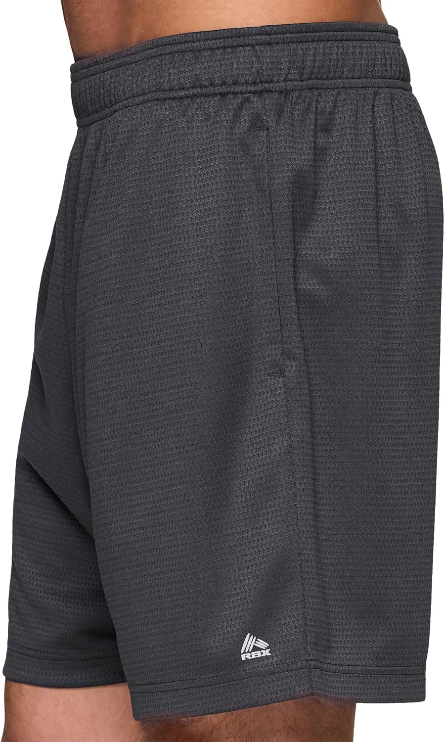 RBX Active Gym Shorts for Men, 7" X-DrI Moisture Wicking Quick Drying Jersey Mesh Workout Running Shorts with Pockets