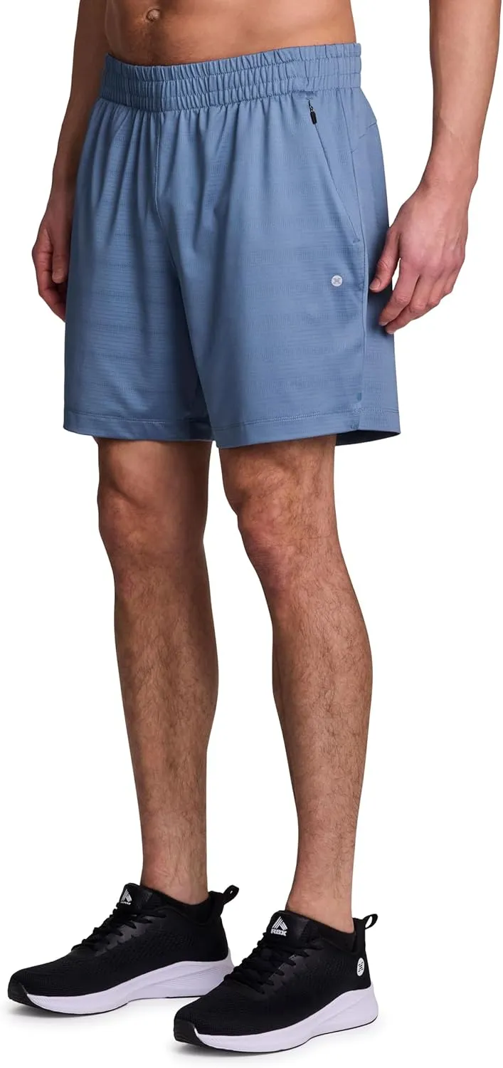 RBX Active Men's Gym Shorts, Moisture Wicking Quick Drying Jersey Running Workout Shorts with Pockets