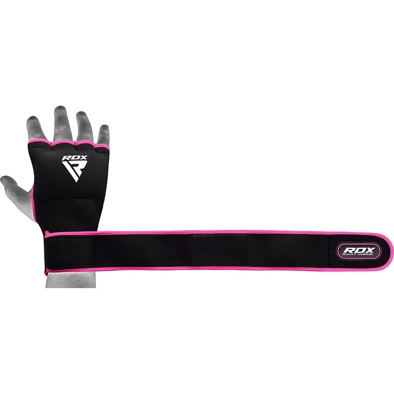 RDX X8 Pink Boxing Inner Gel Gloves with Strap