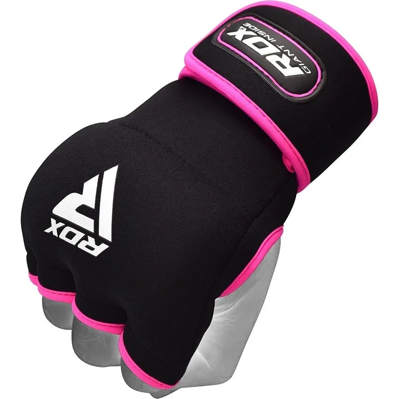 RDX X8 Pink Boxing Inner Gel Gloves with Strap