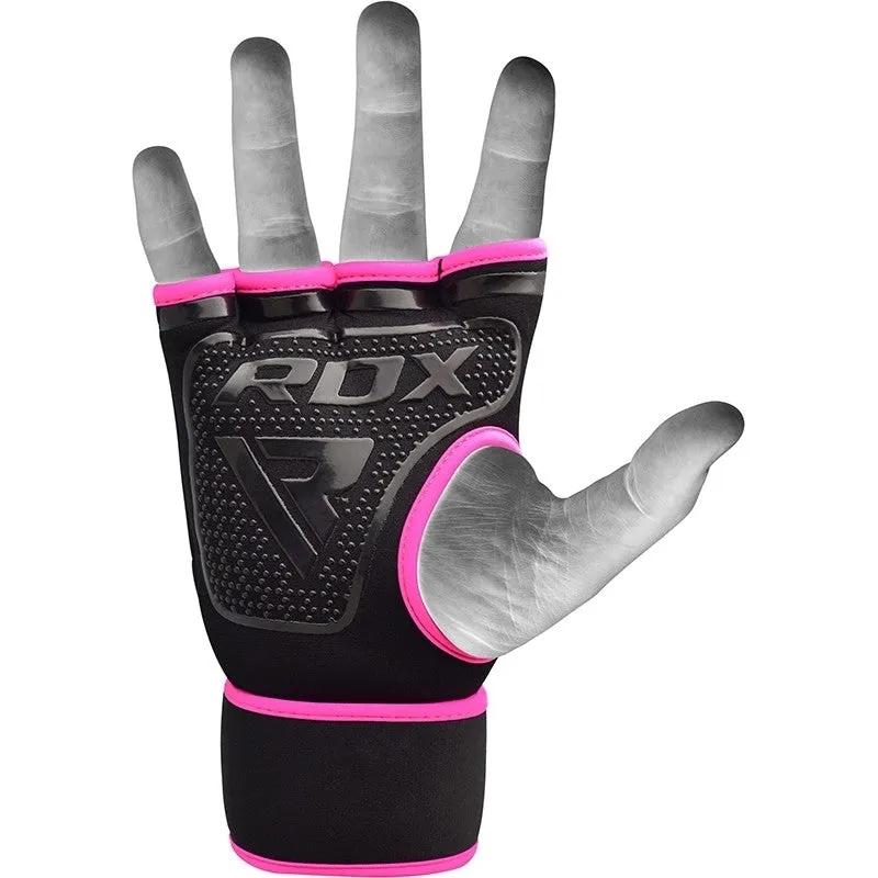 RDX X8 Pink Boxing Inner Gel Gloves with Strap