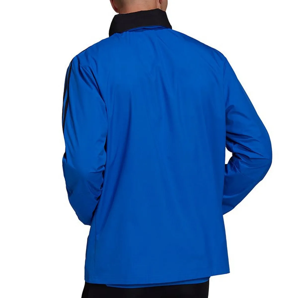 Real Madrid soccer blue training rain jacket 2022 - Adidas