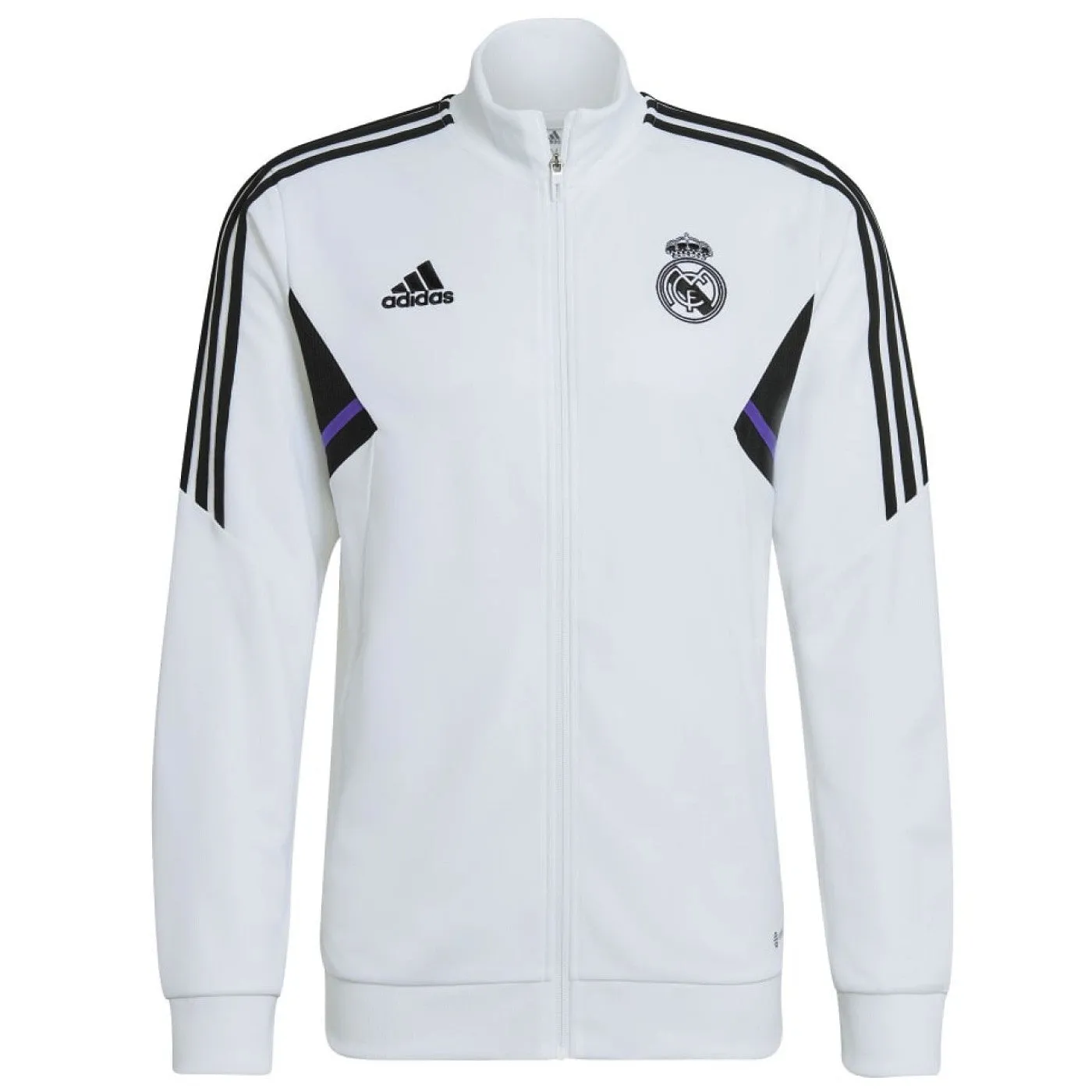 Real Madrid white training bench Soccer tracksuit 2022/23 - Adidas