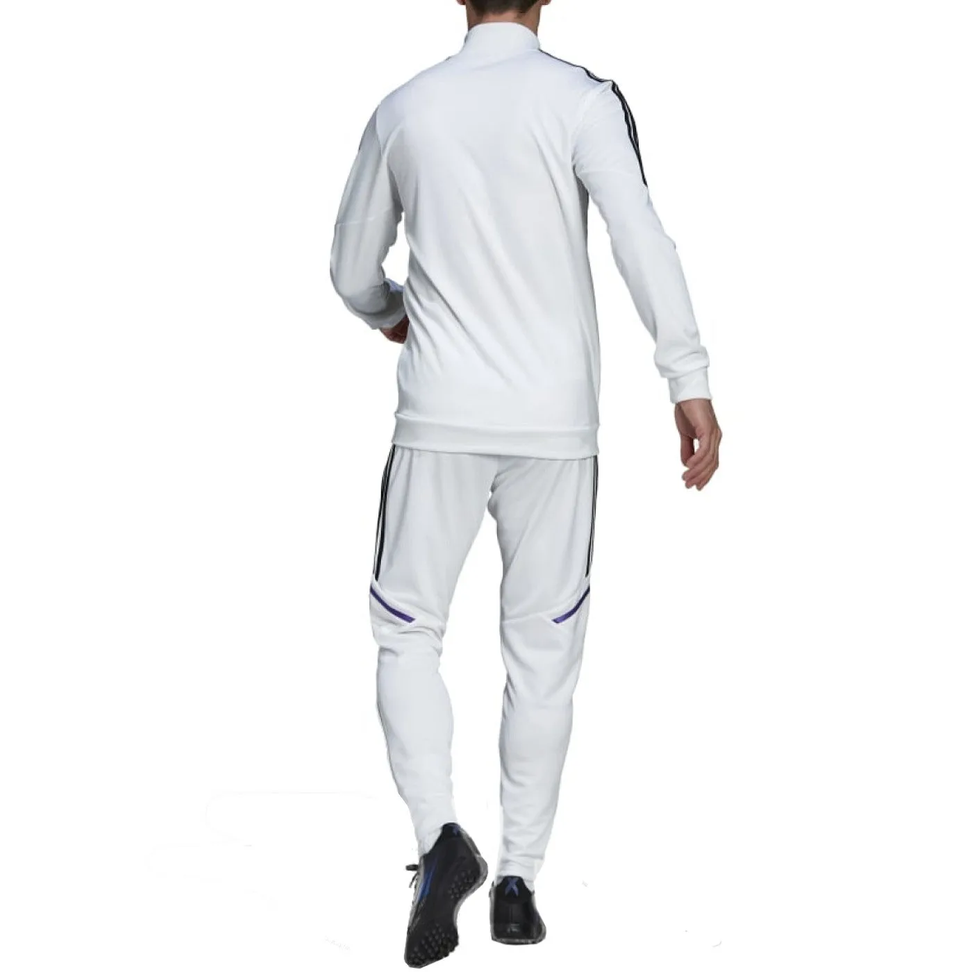 Real Madrid white training bench Soccer tracksuit 2022/23 - Adidas
