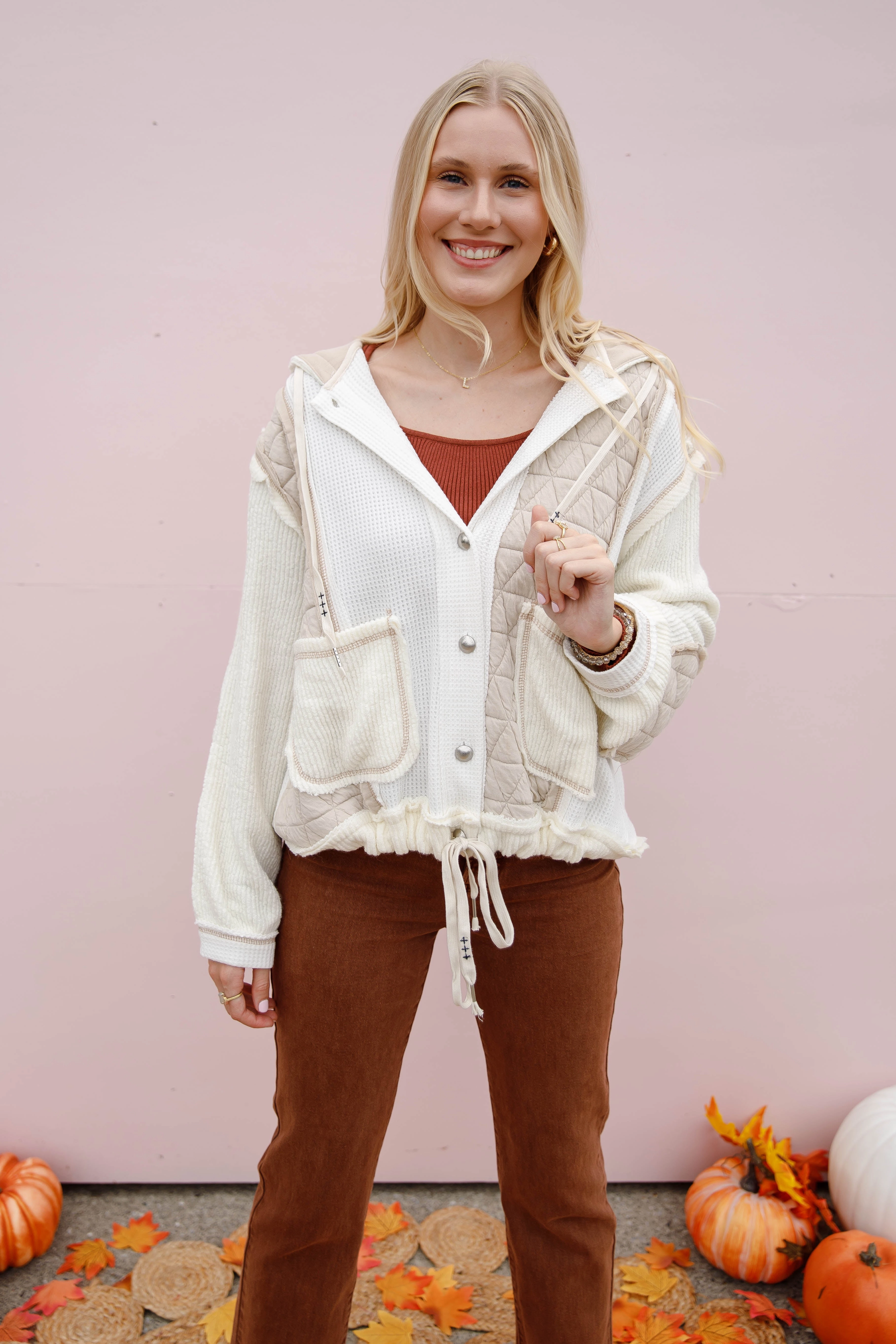Quick-Dry Fabric FoamReinforcedCollar All A Thrill Hoodie
