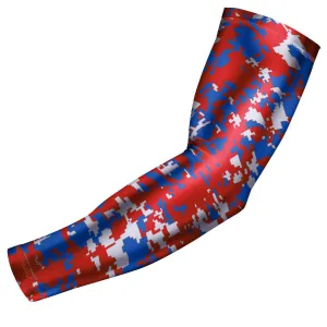 Red & Blue Digital Camo Arm Sleeve