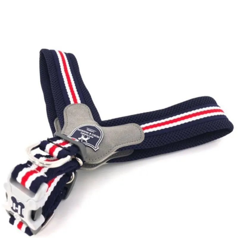 Red, White & Blue Stripe Dog Harness