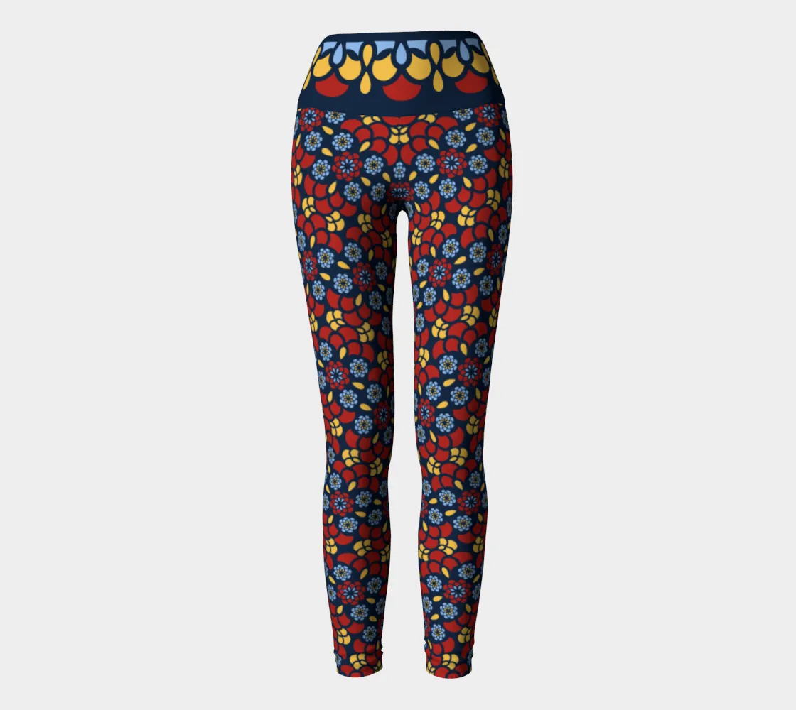Red Zinnia Oasis Leggings