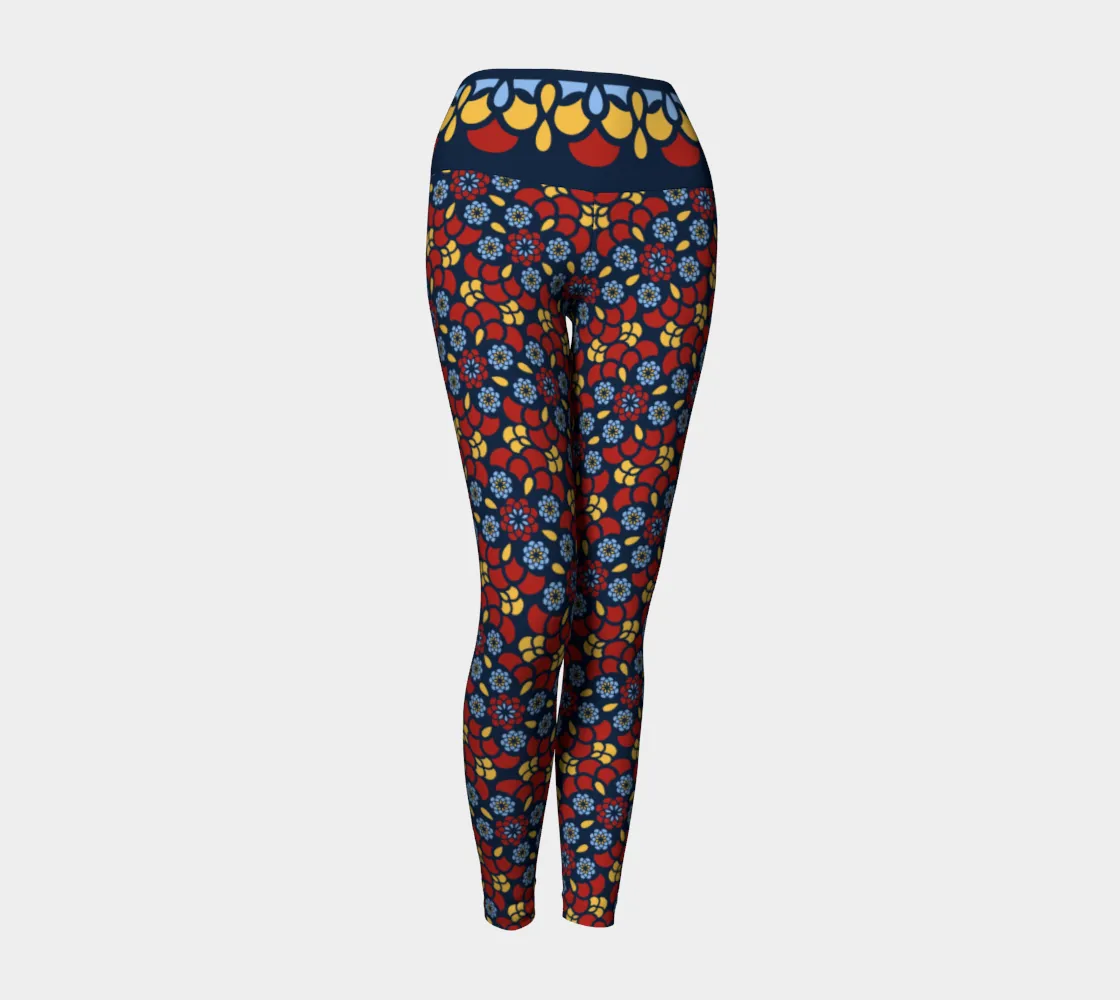 Red Zinnia Oasis Leggings