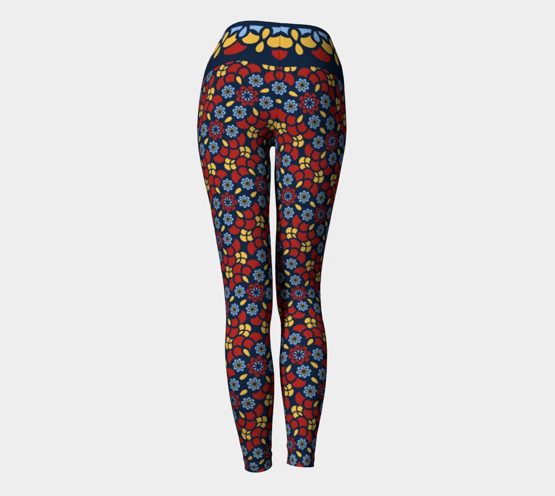 Red Zinnia Oasis Leggings