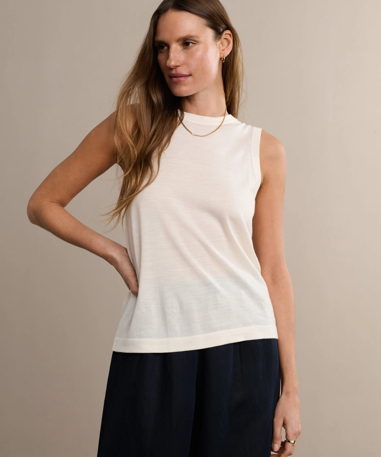 Merino Tank AntiOdorTreatment Sporty Tee