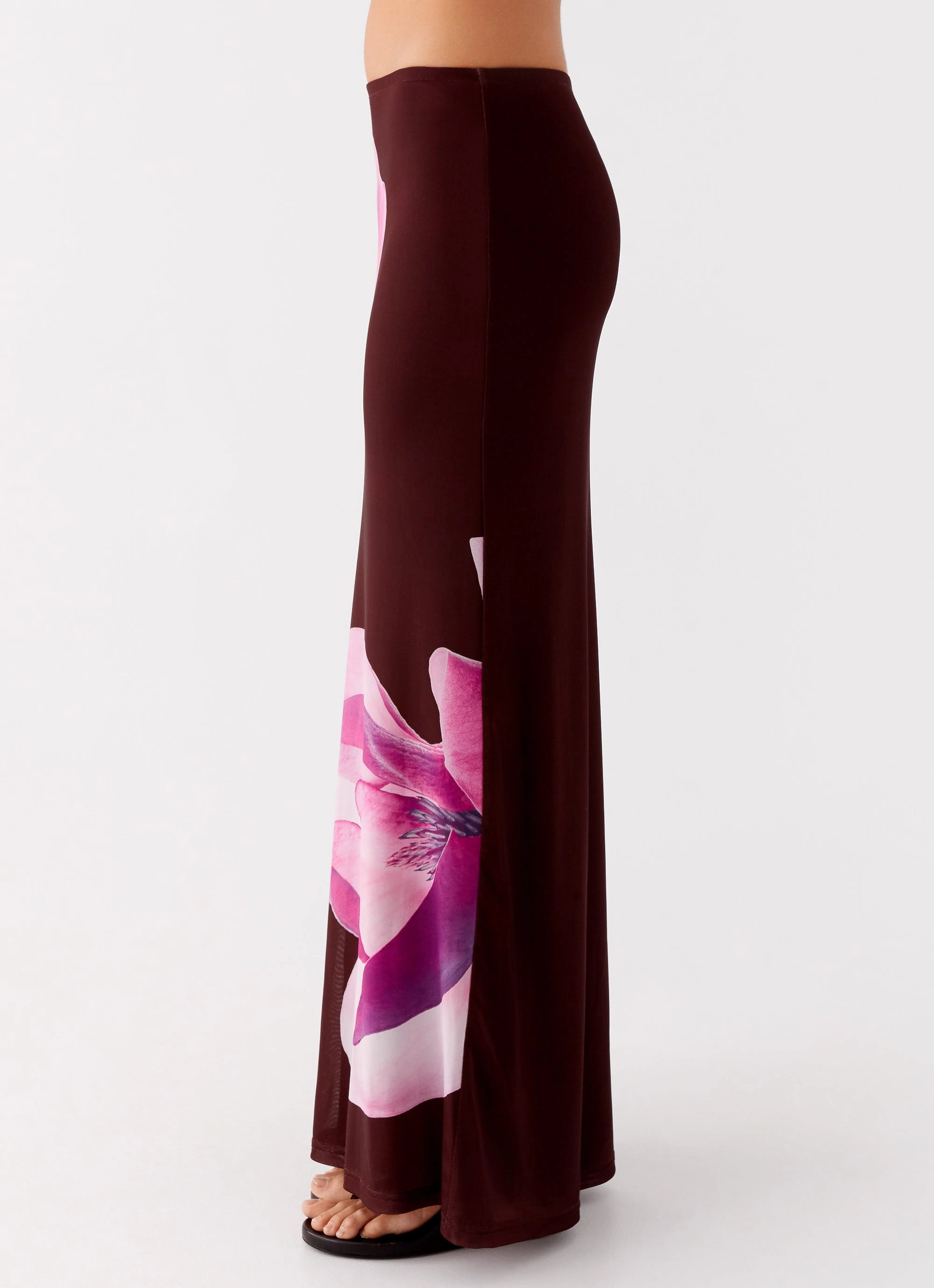 Comfy Fit Alpha Maxi Skirt - Dark Chocolate