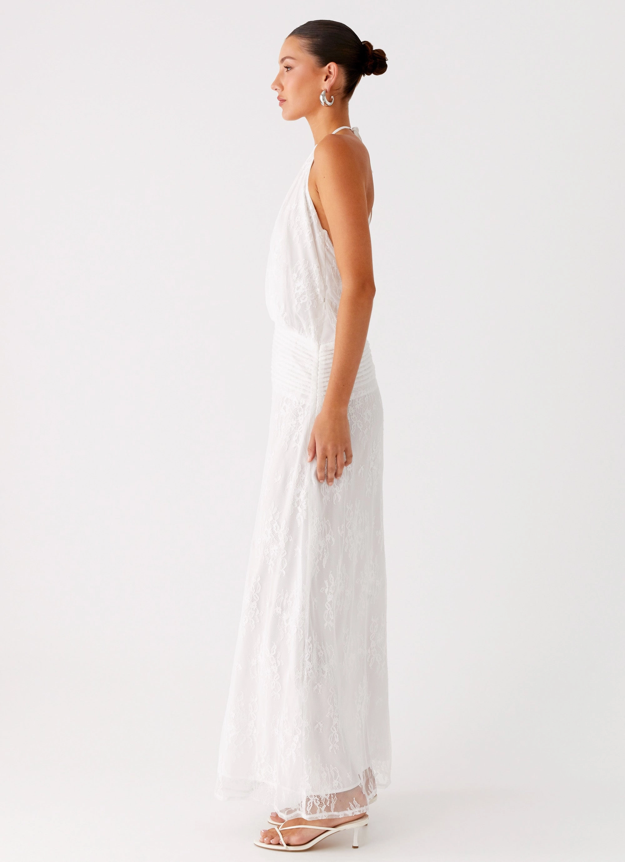 Reinhart Halter Maxi Dress - White Easy Fit