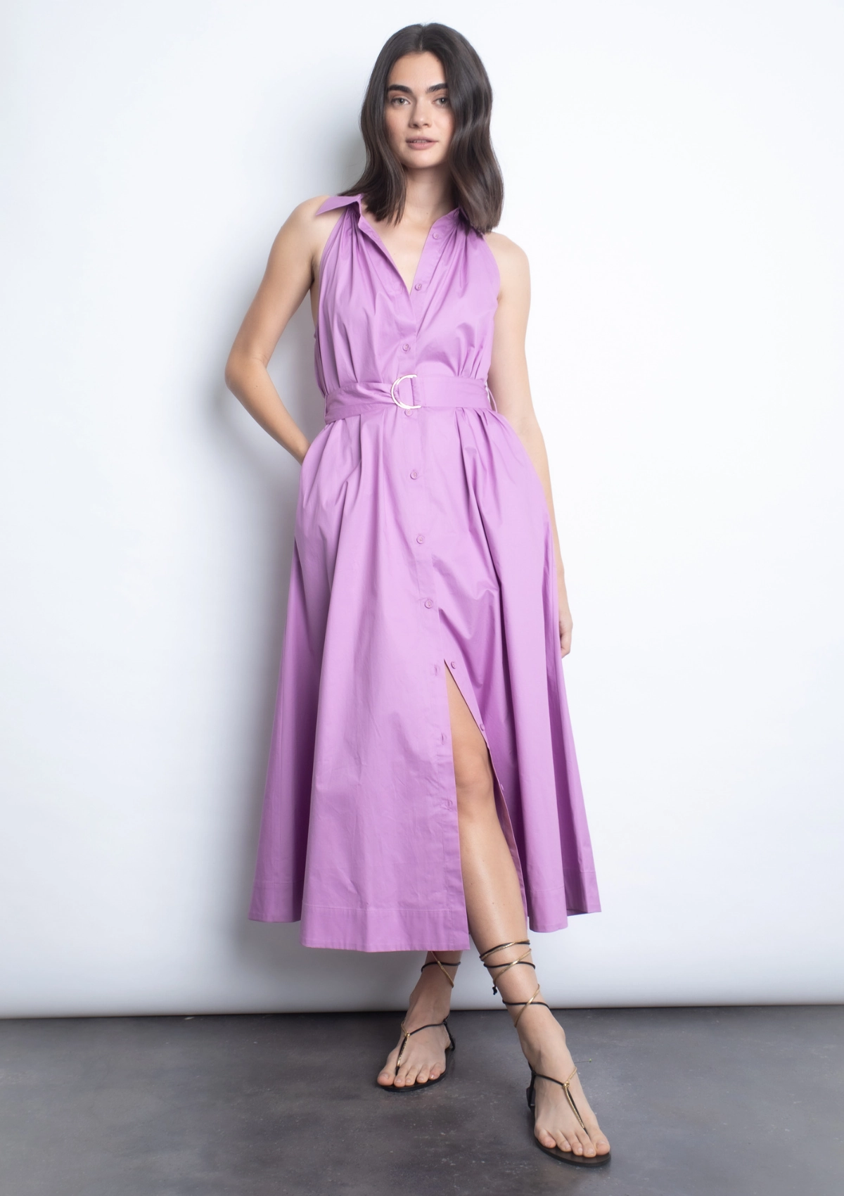 Trinidad Midi Dress - Lavender Slim Form