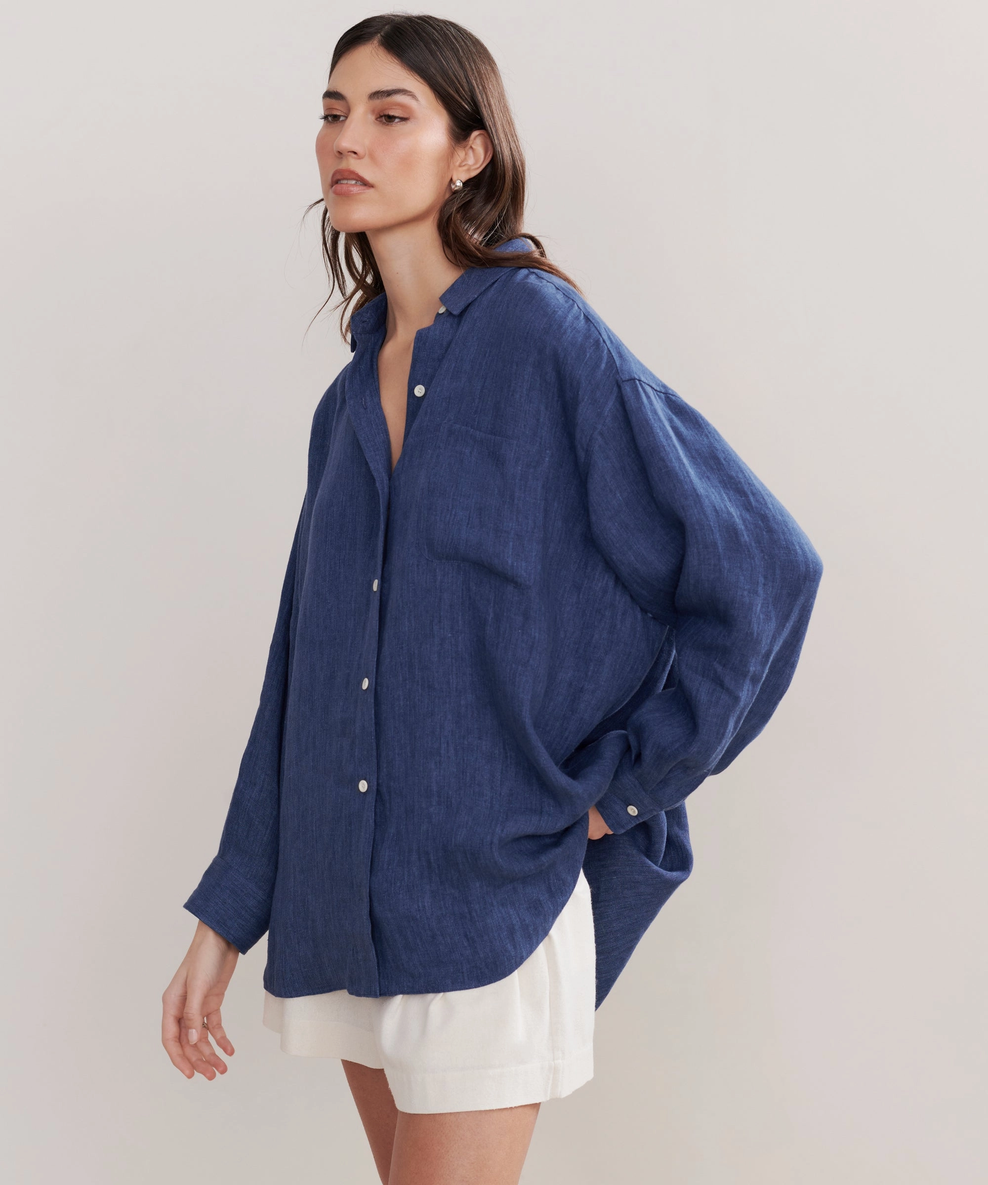TearResistant Relaxed Oversized Shirt