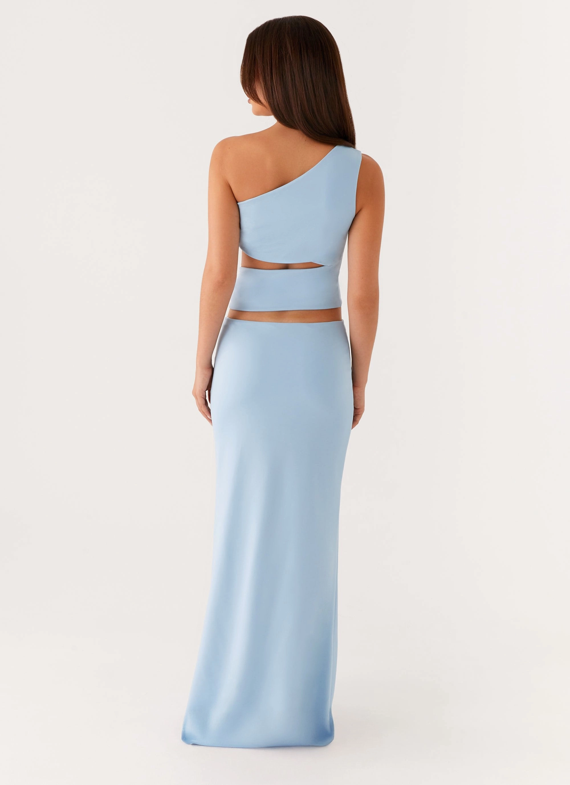 Move Free Polished Design Laylani Cut Out Maxi Dress - Blue