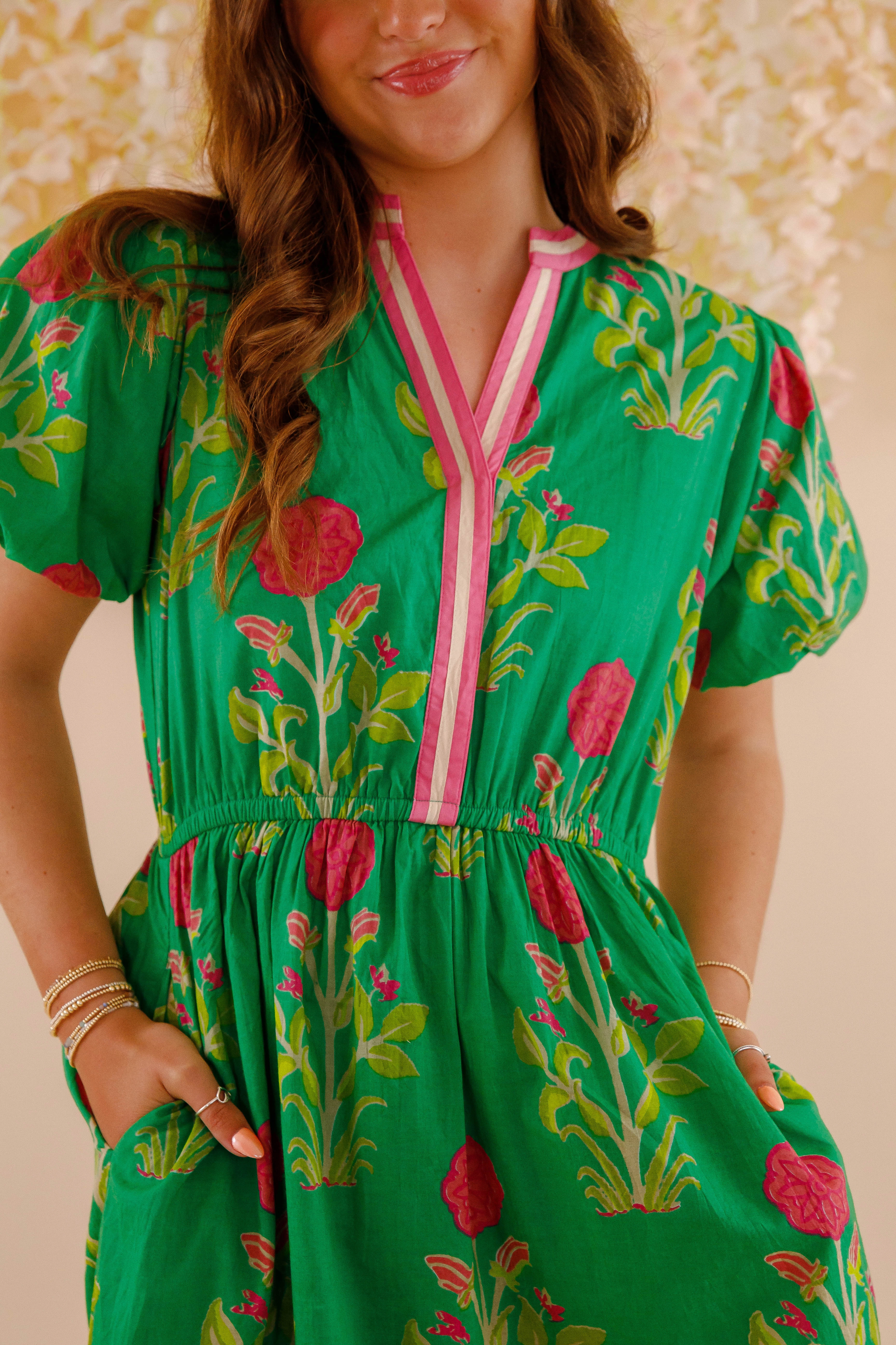 Bring Me Back To Life Midi Dress-Green Elegant Outline Odor-Control