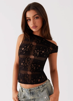 Friction Resistant Shoulder BiodegradableFabric Magnetic Nightfall Top - Black