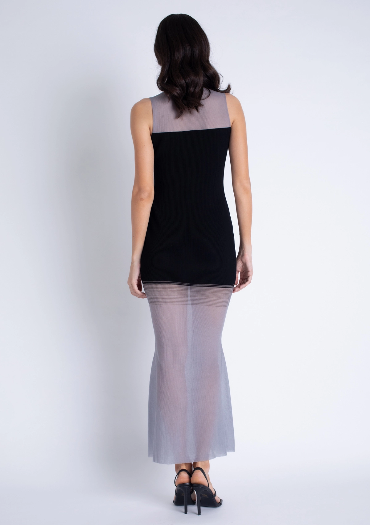 Renata Knit Maxi Dress Balanced Tones Chic Style Wear