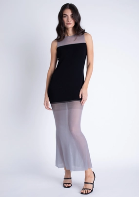 Renata Knit Maxi Dress Textured Look